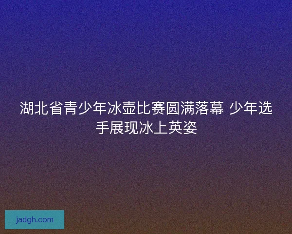 湖北省青少年冰壶比赛圆满落幕 少年选手展现冰上英姿